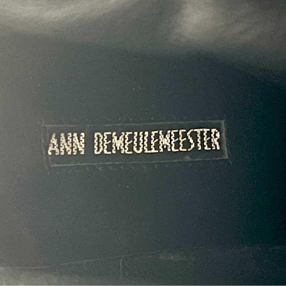 ANN DEMEULEMEESTER // Stein tall flat leather black boots (37) - Picture 2 of 7